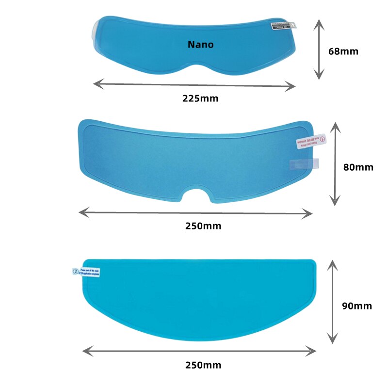 Película antiembaçante para capacete, pinlock universal.