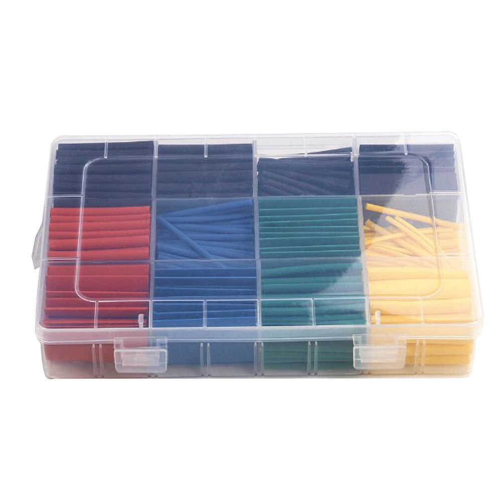 Kit de Tubos Termo Retráteis Tamanhos Variados Eletrônica Poli  Olefina 530 Unid.