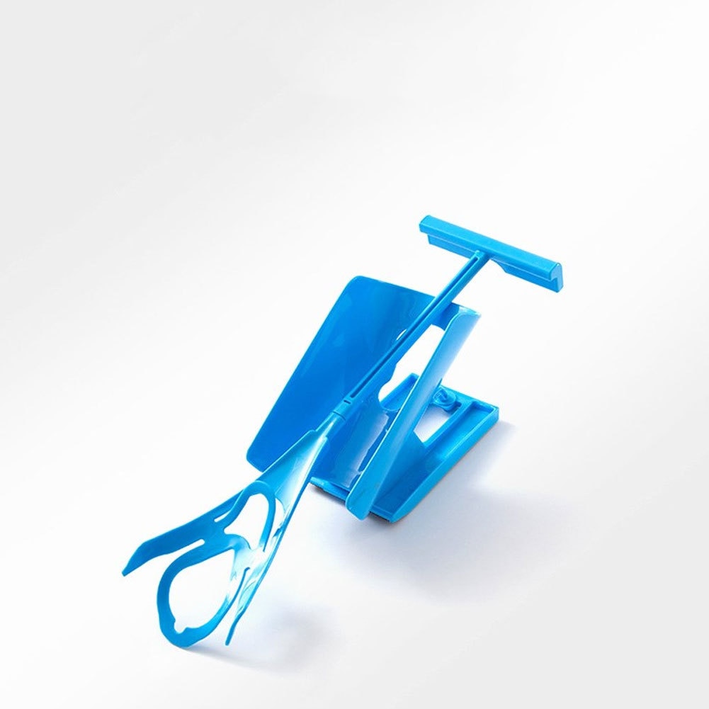 Kit Calçador de Meia Azul, Kit Auxiliar Deslizante de Meia