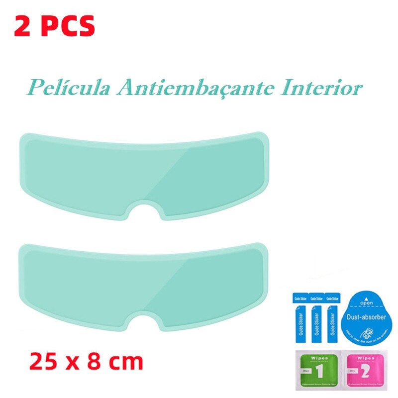 Película antiembaçante para capacete, pinlock universal.